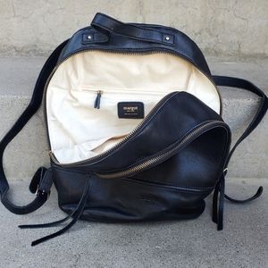 Margot NY Black Leather Backpack